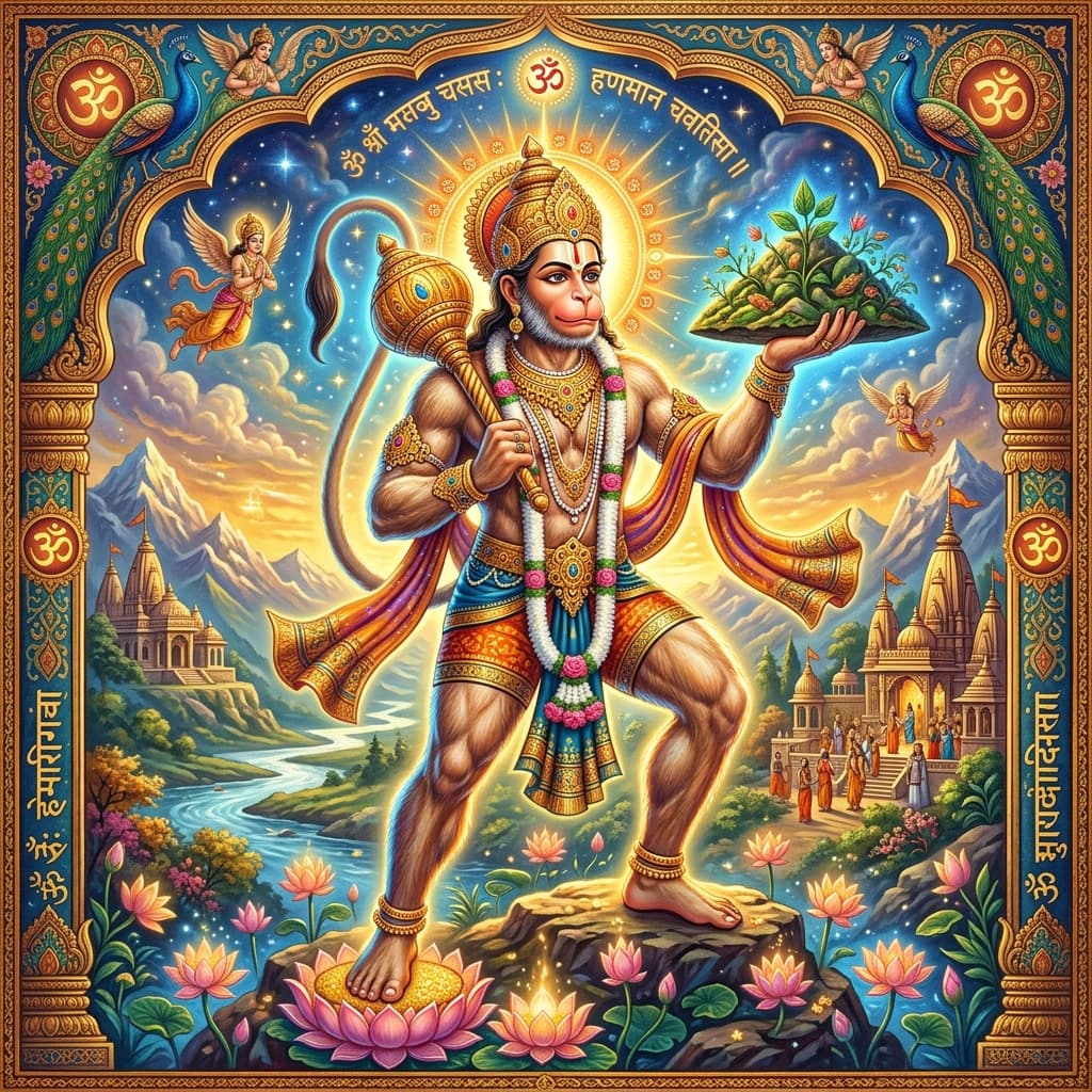 Hanuman Mantra Scroll